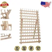 Sturdy 120 Spool Cone Thread Organizer - Elegant Wall Mount or Tabletop Design