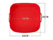 Air Fryer Silicone Pot Thick Reusable Silicone Square Air Fryer Liners Replacement of Parchment Liner Paper Air Fryer Basket SMTX