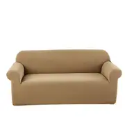 LushCovers Stretchable Water-Repellent Sofa Pet Protect Elastic Lounge Couch Cover - 2 Seater - Amber