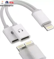 Iphone Headphone Adapter Apple MFI Certified(2In1)Dual Lightning Splitter Dongle