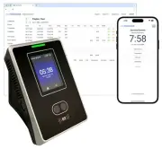 Compumatic Cloud Connected Biometric Face Reader Time Clock Ethernet WiFi