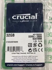 CRUCIAL 32GB DDR4-2666 SODIMM NOTEBOOK MEMORY