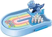 Bowling Set,Dinosaur Bowling Toy Tabletop Games - Interactive Kids Bowling Set, Board Games for Children Boys Girls Kids Men Women