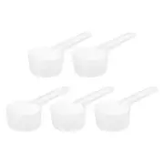 5Pcs Plastic Measuring Spoons Powder Scoops Spoon Table Spoon,15g/30ml Clear