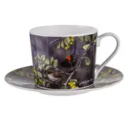 Ashdene Australian Wrens Cup and Saucer Set Wattle Dance