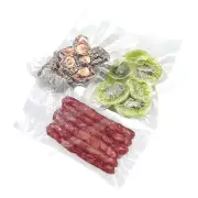 100 Multi-size Transparent Polythlene Heat/Vacuum Sealable Food-Safe Bag M4