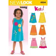 New Look Sewing Pattern 6504 N6504 Child Dresses