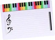 AUTSUPPL 3pcs Home School Piano Practice Whiteboard Music Notation Whiteboard Reusable