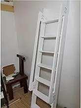 Wooden Bunk Bed Ladder, Wooden Bunk Bed Ladder with Handle, Suitable for Loft/Stairs/top Bunk/Camper Van/Dorm Room, Easy to Assemble/5 Steps 150cm/59in