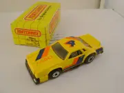 1983 MATCHBOX SUPERFAST #34 YELLOW CHEVY PRO STOCKER NEW IN DAMAGED BOX