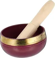 OFFIGAM 1 Set Meditation Bowl Handmade Singing Bowl with Stick for Yoga and Relaxation for and Improved Sleep Quality Portable and Easy to Use