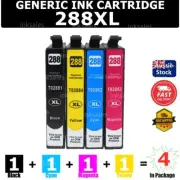 4x Generic Ink Cartridge 288XL 288 XL T288 For Epson XP-240 XP-340 XP-344 XP-440
