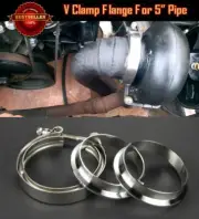 T304 Stainless Steel V Band Clamp Flange Assembly For Mini 5" OD Exhaust Pipe (for: Mini)
