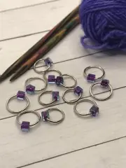 Blowing Bubbles Cubits Petite O ring stitch markers (knitting, Handmade)