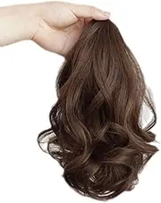 Synthetic Hair Extensions Wigs Women Toupee Short Wavy Curly Claw Ponytail Hair Clip in Hair Extensions Women Hair Wigs