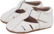 SKEANIE Pre-Walker Dakota Leather Shoes, Ivory, Small