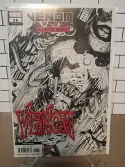 VENOM #26 Ryan Stegman 4th Print B & W Signed by Donny Cates Story 2020