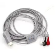 fit For Philips , Agilent ,ECG Cable 3-Lead Snap for Patient Monitor 12Pin 3m