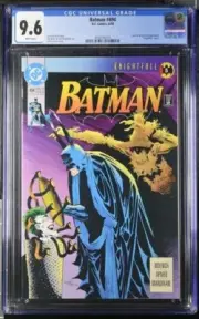 Batman #494 CGC 9.6 White Pages Joker Scarecrow, Kelley Jones Cover DC 1993