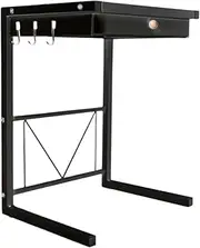 Microwave Stand Microwave Oven Rack Small Appliances and Air Fryer Storage Racks Microwave Oven Racks Kitchen Counter Layered Drawer Racks Microwave Rack Microwave Oven Stand(Black)