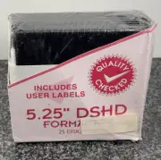 Vintage Floppy 5 1/4 DS HD Formatted 25 Diskettes New Sealed IBM Apple Commodore