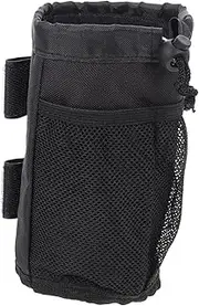 EXHUMKY Portable Stroller Cup Holder for Wheelchair Insulated Water Bottle Cover for Bikes Scooters Shopping Carts Easy Installation Compatible with Beverage