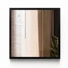 Modern Bathroom Bedroom Mirror with Black / White MDF Frame Loft Style 50x50