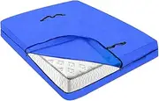 52 x 42 x 6.7inch Mattress Bags for Moving and Storage, Reusable Heavy Duty Tarp Waterproof Queen Size Bed Mattress Cover, Zippered Mattress Protector with 2 Strong Handles