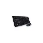 Logitech MK120 Keyboard & Mouse Combo Quiet typing and Spill resistant High-defi