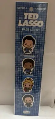 Re-Marks Ted Lasso Soccer Magnetic Page Clips, Set of 4 New Free Fast Shipping