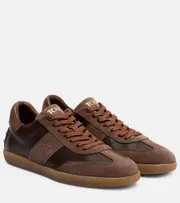 [Tod's] Tod's Tabs suede and leather sneakers AU 6 brown