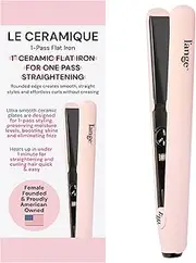 [L'ANGE HAIR] Le Ceramique 1-Pass Flat Iron Hair Straightener | Fast Heating Ceramic Flat Iron | Best Hot Tools Hair Straightening Iron to Lock in Moisture & Shine | Professional Hair Iron Straightener