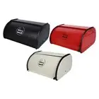 Bread Box Kitchen Counter Roll Top Bread Bin for Home Coffee Shop Pantry