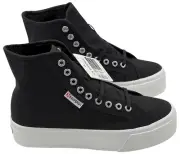 Superga 2708 Hi Top Sneakers / Shoes - NIB Womens 8 Black / White - #45969-OF