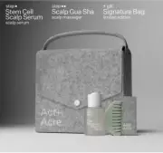 Act And Acre 3 Piece Set. Includes Full/2.2 Oz Stem Cell Serum, Guasha Tool, Bag