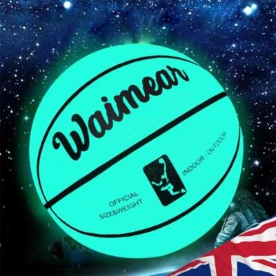 Glow in The Dark Basketball Size 7 Glowing Basketball Training Basketball