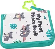 LOLIPPYY Album My First Photo Book Album Cloth Photo Book Cloth S Plush Record Soft Faux First Scrapbook Pvc Green