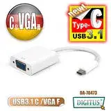 在飛比找遠傳friDay購物精選優惠-曜兆DIGITUS USB Type-C(公) 轉 VGA 