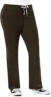 [WonderWink] Womens 502T Wonderwork Women's Flare Leg Scrub Pant Tall Medical Scrubs Pants - Brown