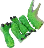 HONMEET 1 Set Realistic Dinosaur Hand Puppet Engaging Role Play for Educational Game Props to Enhance Creativity and Coordination for Interactive Parent Play