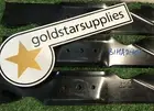 3 X RIDE ON MOWER BLADES MTD 42" CUT (3 BOLT HOLE) SIDE DISCHARGE - OEM 942-0129