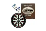 Formula Sports Battlers Wall Mountable 56cm MDF Cabinet Dartboard Dart Set