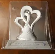2007 Hobby Lobby Double Heart Wedding Cake Topper New In Package