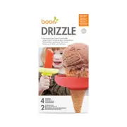4pc Boon Drizzle Silicone Popsicle & Ice Cream Cone Holder Pack 11x19cm