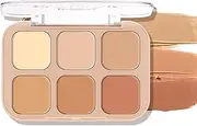 Cream Concealer Palette - 6 Color Makeup Concealer Powder Palette - Multi-Purpose Cosmetic Accessories for Daily Use, Dating, Parties, Night Out, Shopping