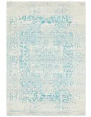 [Rug Culture] Evoke Glacier Transitional Rug in White Blue