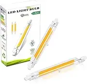 EIMOPE R7s LED 78 mm 10 W Light Bulb, 10 W Dimmable Hightlight COB Lamp, 1000 LM LED Lights, Natural White 4500 K, 360 Degree Light, Replaces R7S 78 mm 100 W Halogen Bulb, Pack of 2