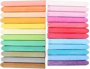 Veemoon 48pcs Jumbo Sidewalk Chalk Set for Washable Colored Chalk for Drawing Blackboard Smooth Writing Minimal Dust for School and Home