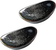 ELAYARD 2pcs Ceramic Chopsticks Holder Set Elegant Japanese Style Chopstick Rests for Home Dining and Easy to Clean for Enhancing Table Decor and Preventing Off