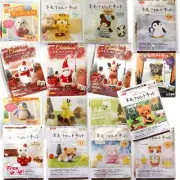 Wool roving Needle DIY Handcraft FELT KIT Bear Dog Cat Bird Penguin Pig Rabbit